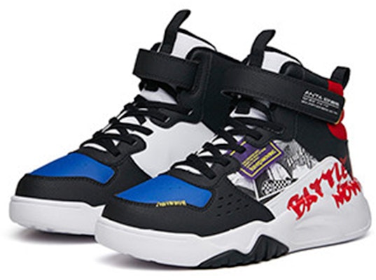 (Youth) Anta High-Top Running Shoes 'Black Blue White Red' A332146806A-3 Lookbook (Youth) Anta High-Top Running Shoes 'Black Blue White Red' A332146806A-3