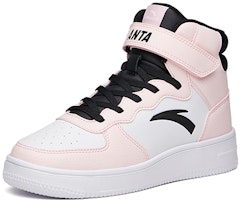 大童 Anta安踏 皮革 休閒 防滑減震 高筒 板鞋 白粉 Order 大童 Anta安踏 皮革 休閒 防滑減震 高筒 板鞋 白粉