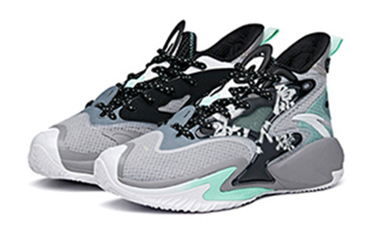 Lookbook (JR) (ユース) アンタ KT3 'グレー ブラック グリーン' 312131120-2 312131120-2