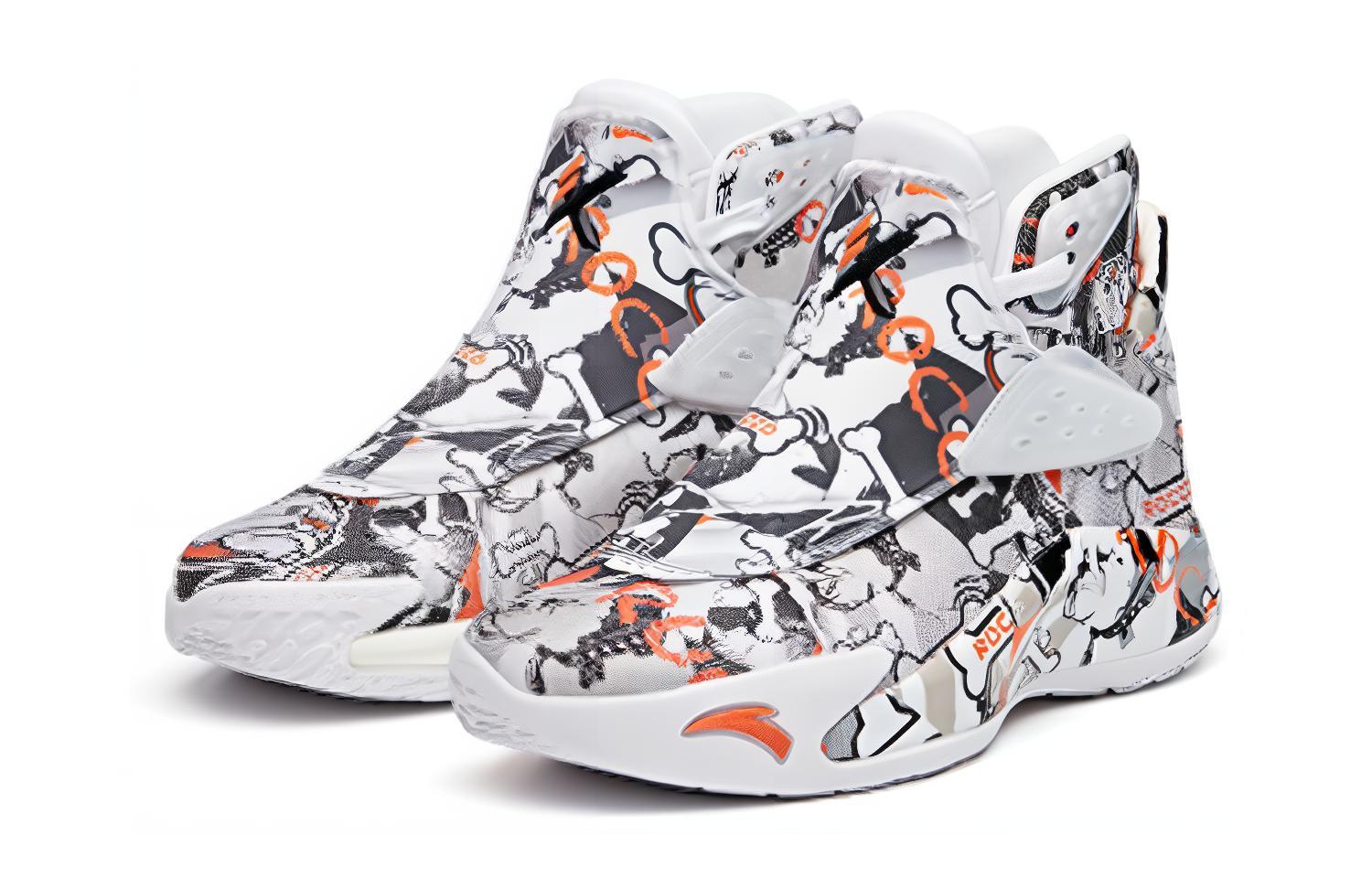 Lookbook (Youth) Anta KT5 'Thompson High-Top Basketball Black White' 312011105-1