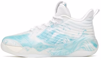 (Youth) Anta KT6 - Klay Thompson High Top Basketball White Blue 'Wave' 312121130-3 (Youth) Anta KT6 - Klay Thompson High Top Basketball White Blue 'Wave' 312121130-3