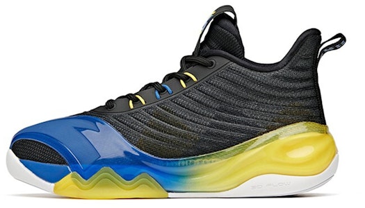 (JR) 安踏KT6高帮'黑黄蓝' 客场配色 312121130-2 Buy (JR) 安踏KT6高帮'黑黄蓝' 客场配色 312121130-2