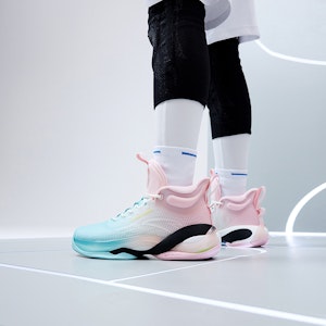 大童 Anta 安踏 KT7 氮科技 專業 防滑耐磨支撐 實戰籃球鞋 藍粉 1