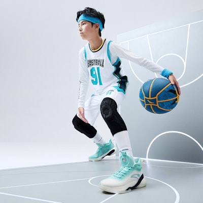 (JR) 안타 KT7 '화이트 블루 옐로우' (Anta KT7 'White Blue Yellow' basketball shoes) 312231130-1 3
