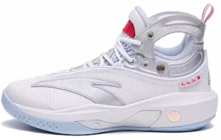(Youth) Anta KT8 High-Top Basketball Shoes 'White Silver Blue' 312311130-10 (Youth) Anta KT8 High-Top Basketball Shoes 'White Silver Blue' 312311130-10