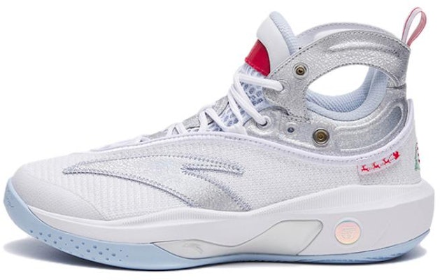 (Youth) Anta KT8 High-Top Basketball Shoes 'White Silver Blue' 312311130-10 Buy (Youth) Anta KT8 High-Top Basketball Shoes 'White Silver Blue' 312311130-10