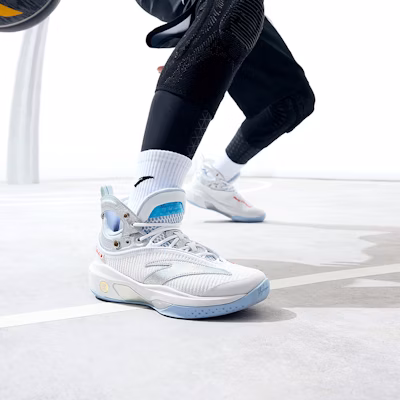 (JR) 안타 KT8 하이탑 농구화 '화이트 실버 블루' 312311130-10 Sizing (JR) 안타 KT8 하이탑 농구화 '화이트 실버 블루' 312311130-10