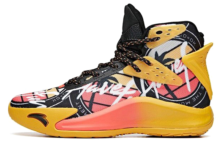 Buy (JR) Anta KT Basketball High-Top ''Schwarz Orange Rot'' 312031116-3