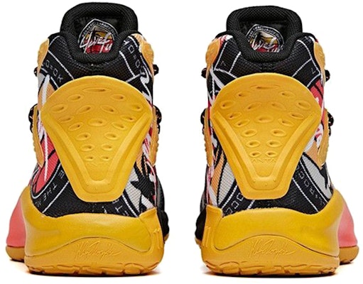 (Youth) Anta KT Basketball High-Top 'Black Orange Red' 312031116-3 Shop (Youth) Anta KT Basketball High-Top 'Black Orange Red' 312031116-3