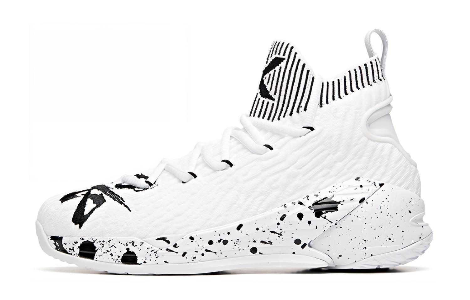 (Youth) Anta KT High-Top Basketball 'White Black' A31031100-2