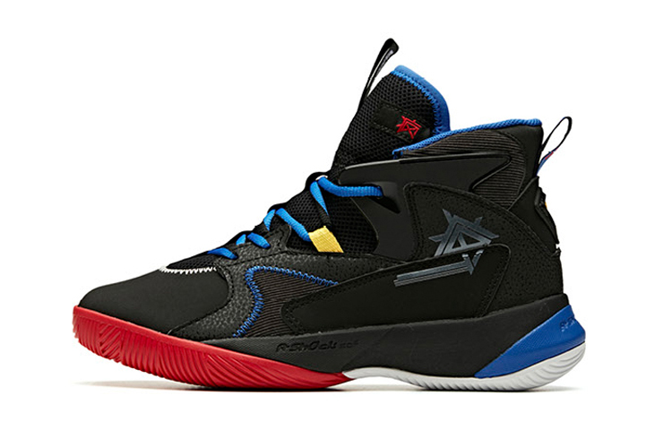 (Youth) Anta KT High-Top Basketball Shoes 'Black Red Blue' 31941115-5