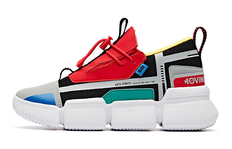 (Youth) Anta Low-Top 'Black Grey Red'