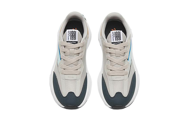 Lookbook (JR) Anta Baskets Basses ''Gris Bleu Orange'' 312248889-2