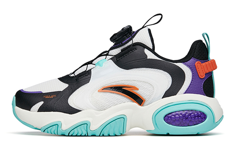 Buy 大童 Anta安踏 防滑耐磨 低幫老爹鞋 白黑紫