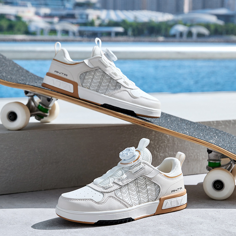 (Youth) Anta Low-Top 'White Grey Brown' 圖 6