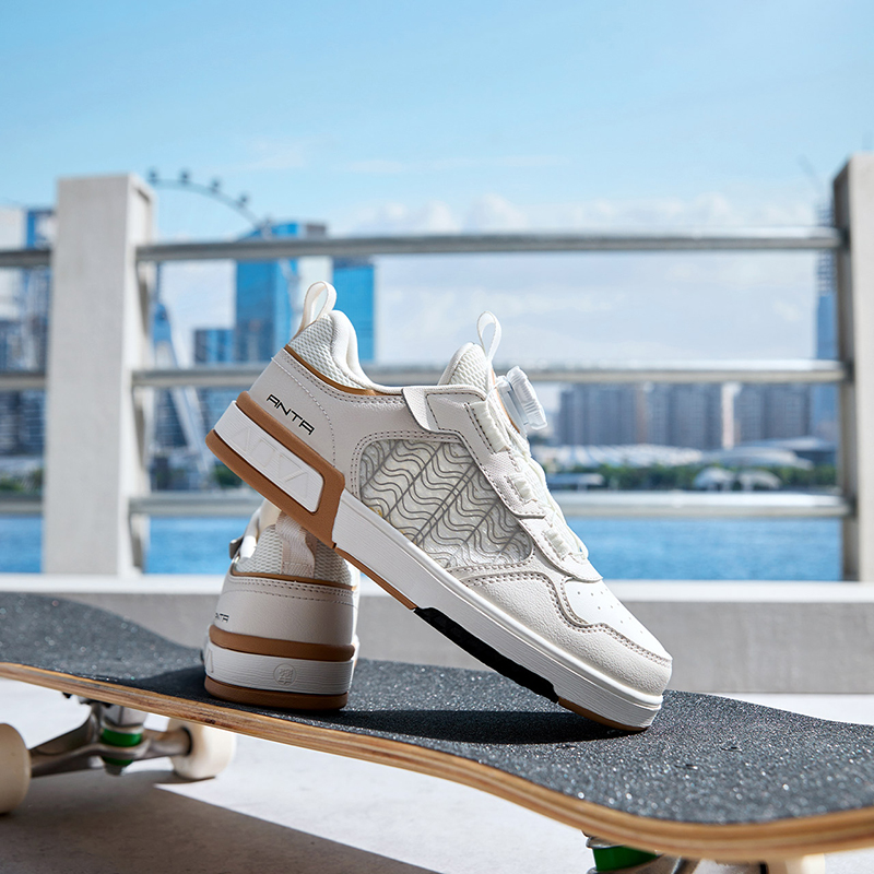 (Youth) Anta Low-Top 'White Grey Brown' 圖 7