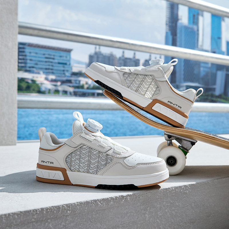 (Youth) Anta Low-Top 'White Grey Brown' 圖 8