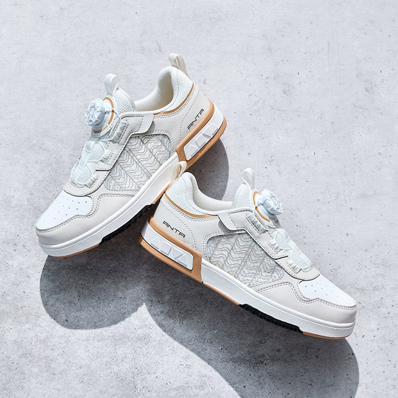(Youth) Anta Low-Top 'White Grey Brown' 圖 9
