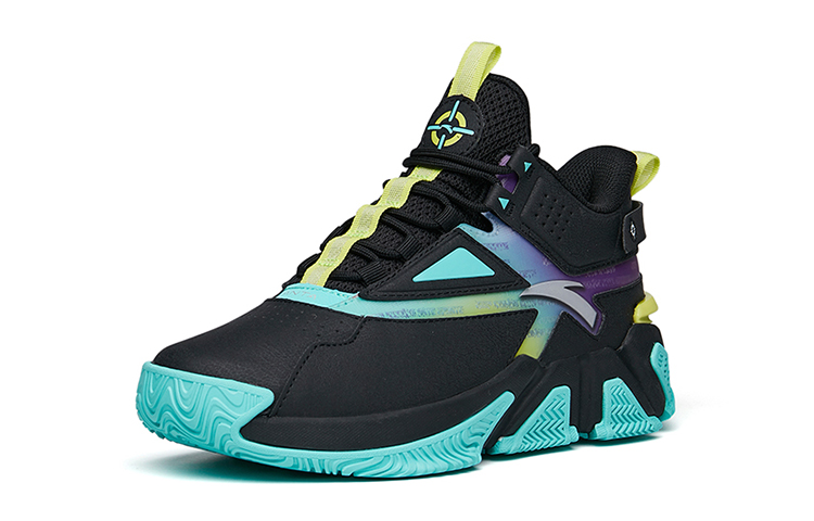 (Youth) Anta Low-Top Basketball 'Black Green' 圖 2