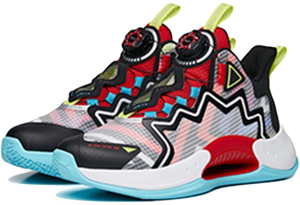 (JR) Anta Sepatu Basket Low-Top 'Hitam Perak Merah' 312231111-4 Lookbook (JR) Anta Sepatu Basket Low-Top 'Hitam Perak Merah' 312231111-4