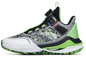 (Youth) Anta Low-Top Basketball 'Black White Green' 312221110-5 (Youth) Anta Low-Top Basketball 'Black White Green' 312221110-5