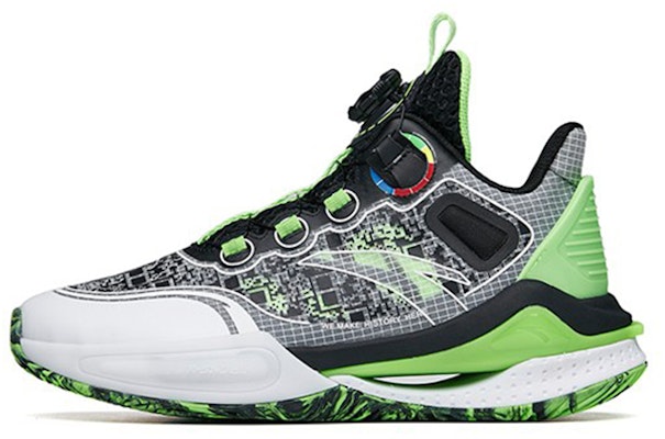 (Youth) Anta Low-Top Basketball 'Black White Green' 312221110-5 Buy (Youth) Anta Low-Top Basketball 'Black White Green' 312221110-5