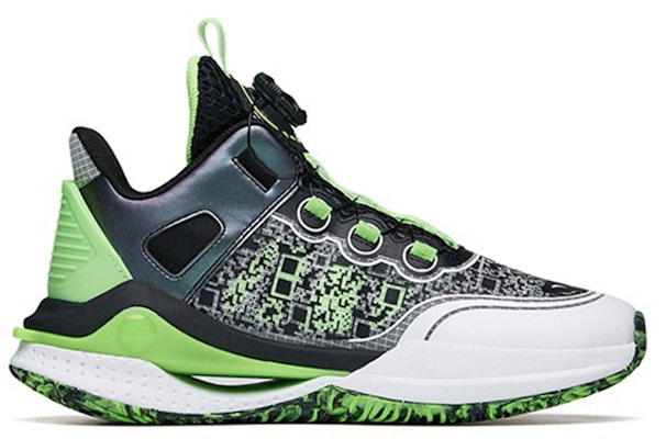 (Youth) Anta Low-Top Basketball 'Black White Green' 312221110-5 Order (Youth) Anta Low-Top Basketball 'Black White Green' 312221110-5