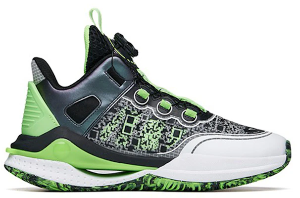 (Youth) Anta Low-Top Basketball 'Black White Green' 312221110-5 Order (Youth) Anta Low-Top Basketball 'Black White Green' 312221110-5