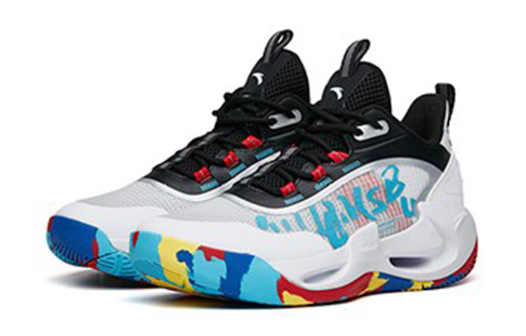 Lookbook (JR) Sepatu Basket Anta Low-Top 'Putih Hitam' 312221111-1