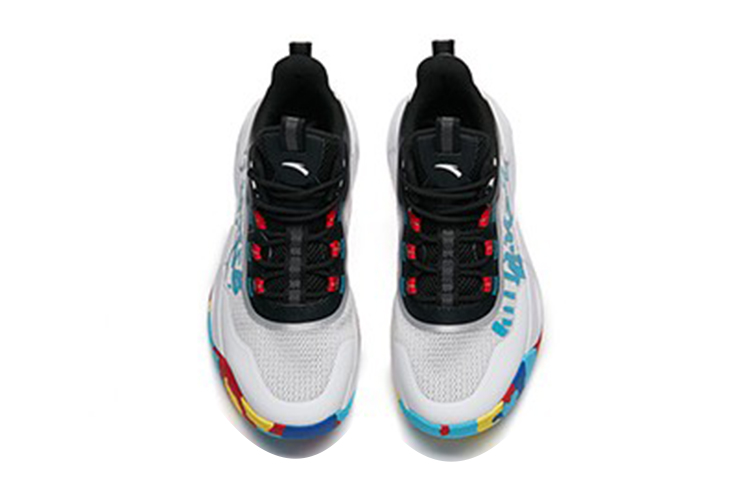 Shop (JR) Sepatu Basket Anta Low-Top 'Putih Hitam' 312221111-1