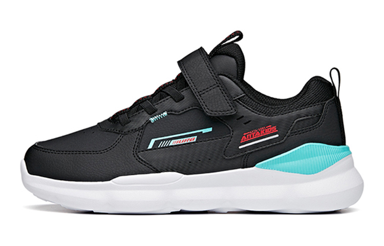 (Youth) Anta Low-Top Running Shoes 'Black Blue Magic Tape'
