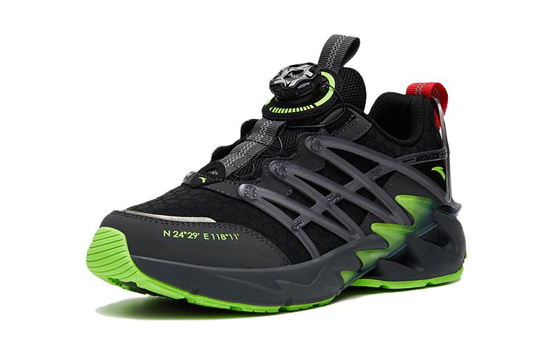 (Youth) Anta Low-Top Running Shoes 'Black Grey Green' 圖 2