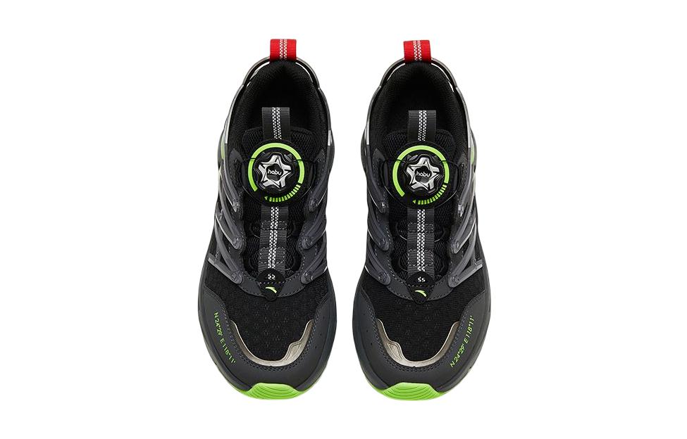 (Youth) Anta Low-Top Running Shoes 'Black Grey Green' 圖 3