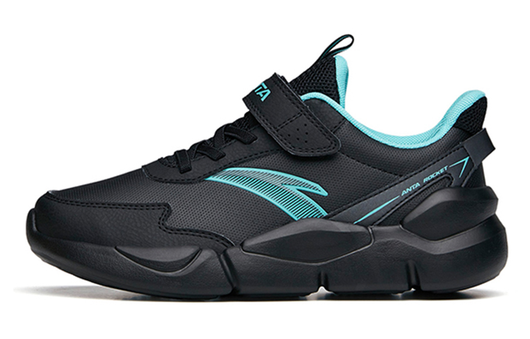 (Youth) Anta Low-Top Running Shoes 'Black Leather' A312145501A-3