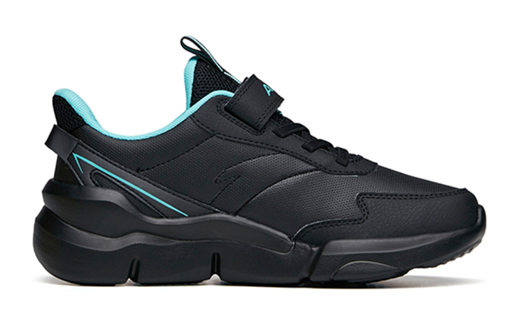 Order (Youth) Anta Low-Top Running Shoes 'Black Leather' A312145501A-3