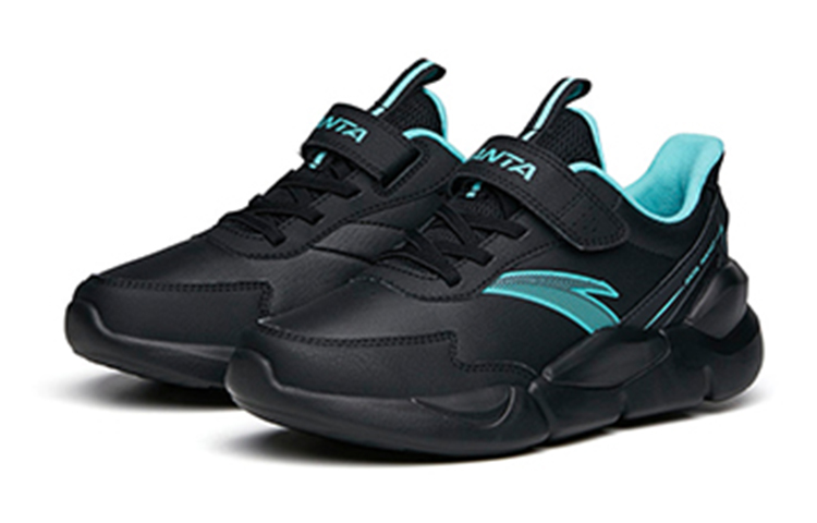 Lookbook (Youth) Anta Low-Top Running Shoes 'Black Leather' A312145501A-3
