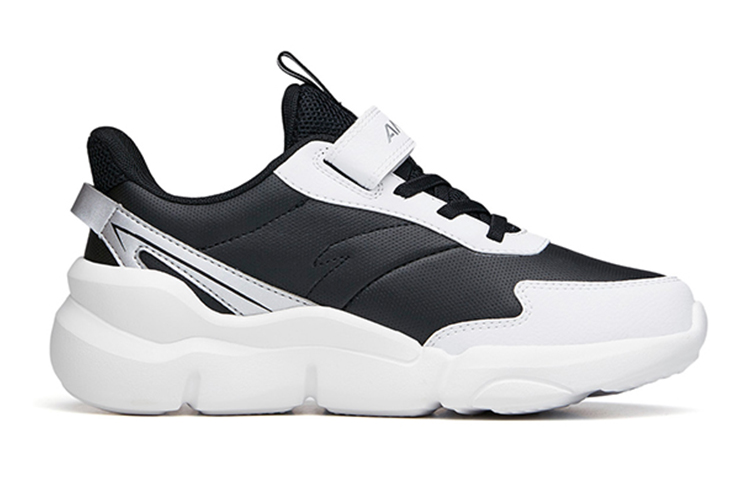 (Youth) Anta Low-Top Running Shoes 'Black White' 圖 2