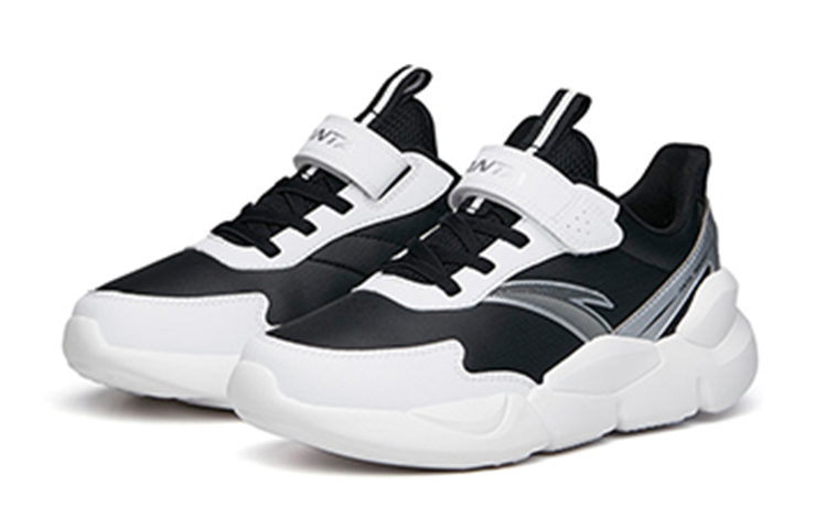 (Youth) Anta Low-Top Running Shoes 'Black White' 圖 3