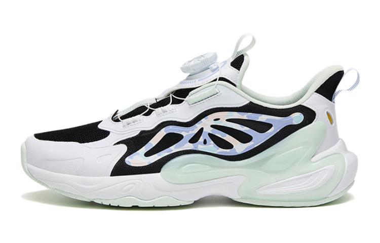 (Youth) Anta Low-Top Running Sneakers 'White Green Black' 322328808-4