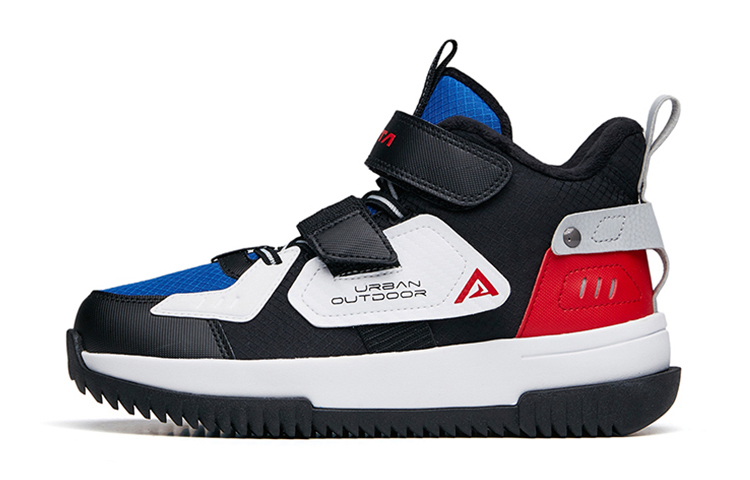 Buy (JR) 安踏低帮魔术贴'黑蓝白' A312146814-4