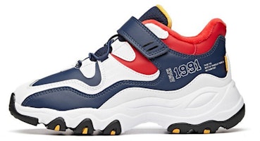 (Youth) Anta Low-Top Velcro Running 'Blue Red White Fur-Lined' 31946915-1 (Youth) Anta Low-Top Velcro Running 'Blue Red White Fur-Lined' 31946915-1