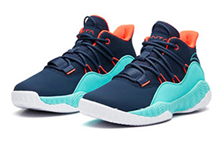 Lookbook 大童 Anta安踏 防滑耐磨 低筒 運動休閒鞋 藍綠