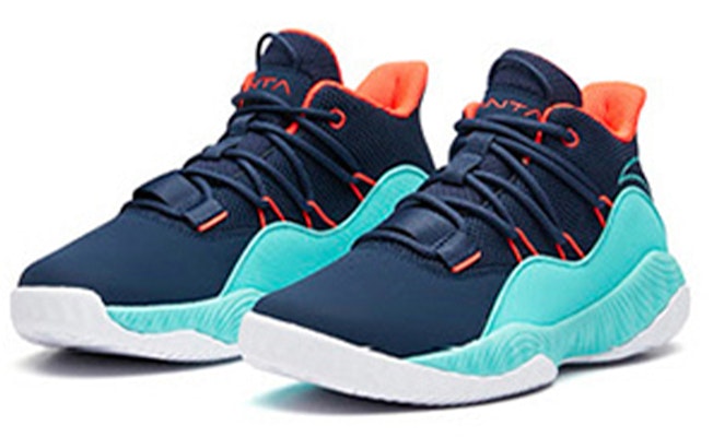 大童 Anta安踏 防滑耐磨 低筒 運動休閒鞋 藍綠 Lookbook 大童 Anta安踏 防滑耐磨 低筒 運動休閒鞋 藍綠