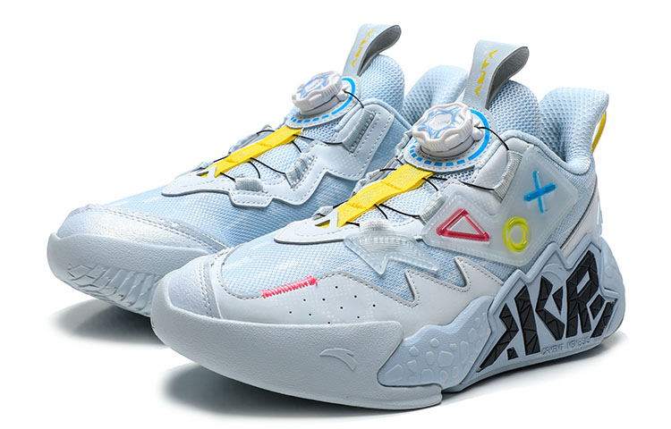 (Youth) Anta Low 'Cement Terminator Grey Yellow Blue' 圖 3