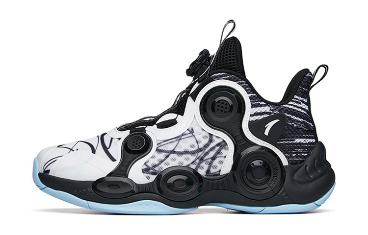 (Youth) Anta Low Basketball Shoes 'Alien Black White'