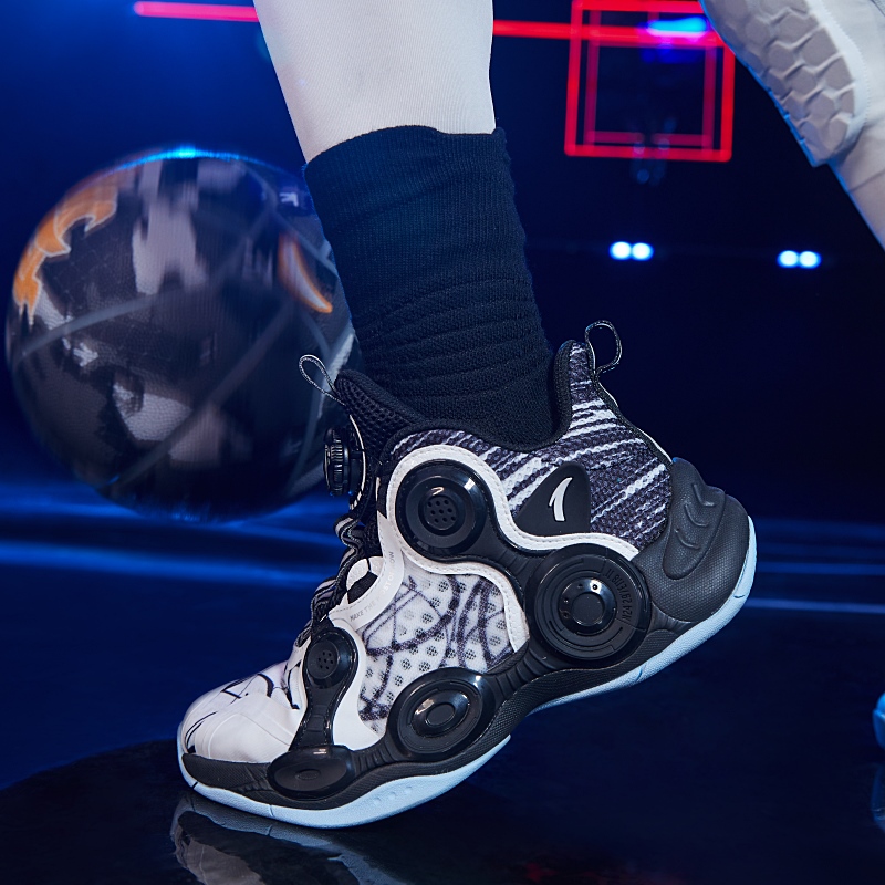 (Youth) Anta Low Basketball Shoes 'Alien Black White' 圖 8