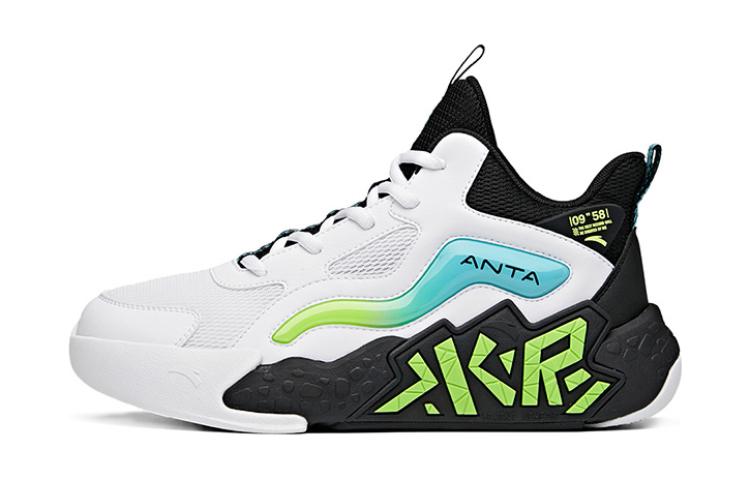 (Youth) Anta Low Basketball Shoes 'Cement Terminator White Green' A312131110A-3