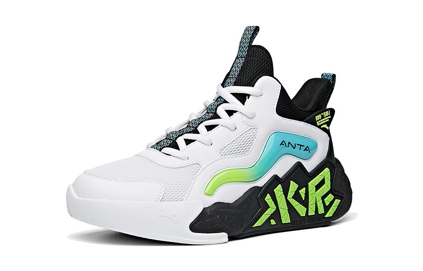 Order (Youth) Anta Low Basketball Shoes 'Cement Terminator White Green' A312131110A-3