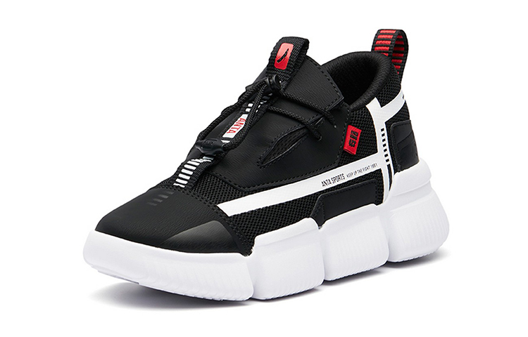 (Youth) Anta Low Basketball Shoes 'White Black Red' 圖 2