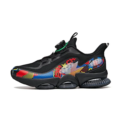(Youth) Anta Low Top Running Shoe 'Black Red Blue'